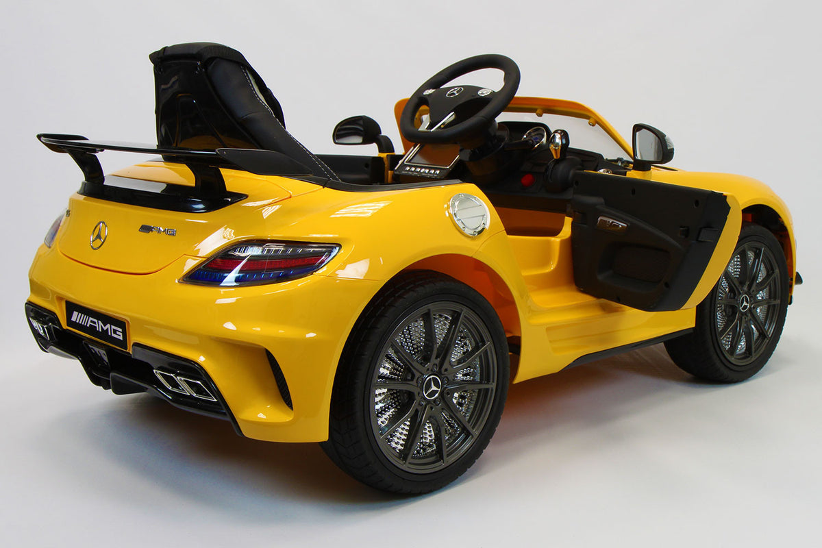 2021 Mercedes SLS Final Edition Kids Ride-On Car MP4 Color LCD 12V Powered Remote R/C | Yellow