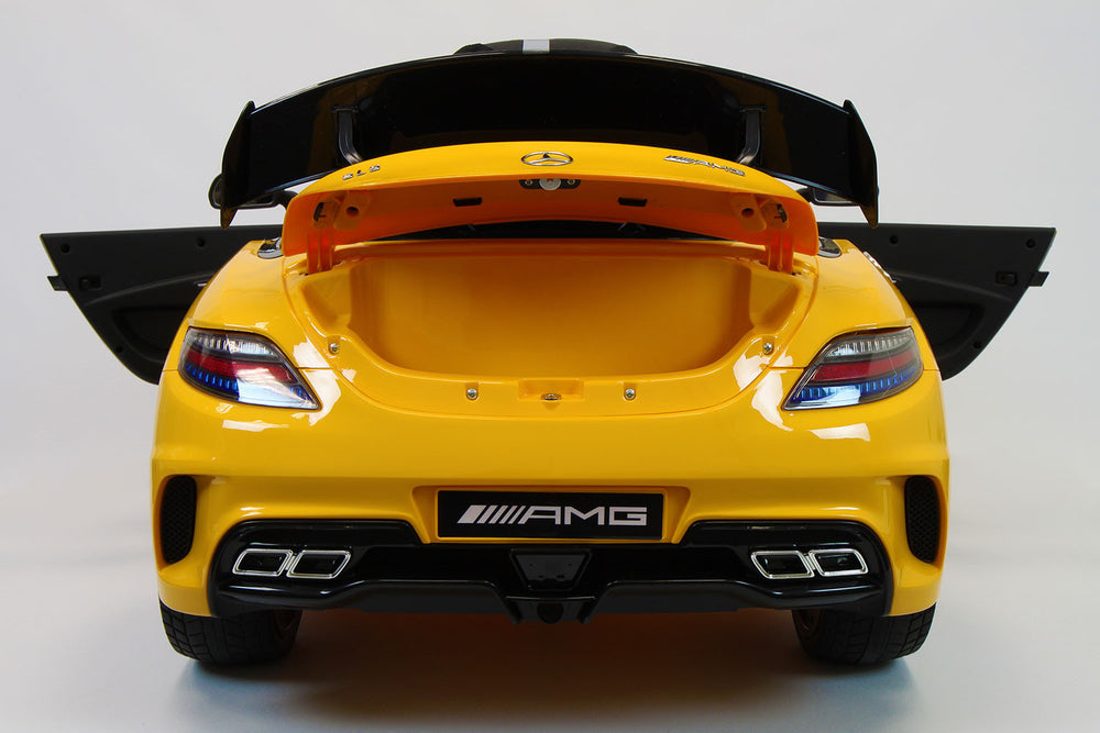 2021 Mercedes SLS Final Edition Kids Ride-On Car MP4 Color LCD 12V Powered Remote R/C | Yellow