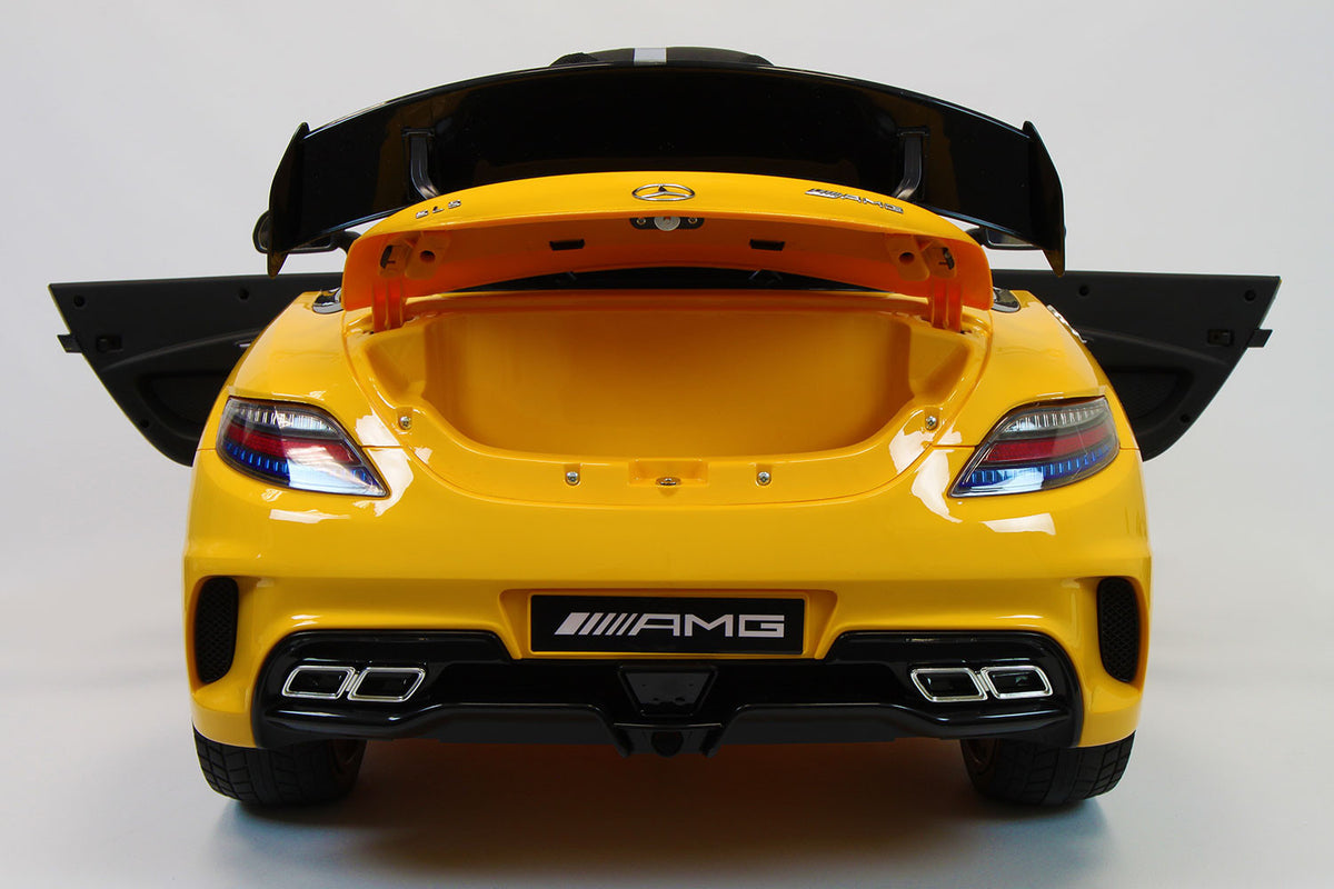2021 Mercedes SLS Final Edition Kids Ride-On Car MP4 Color LCD 12V Powered Remote R/C | Yellow