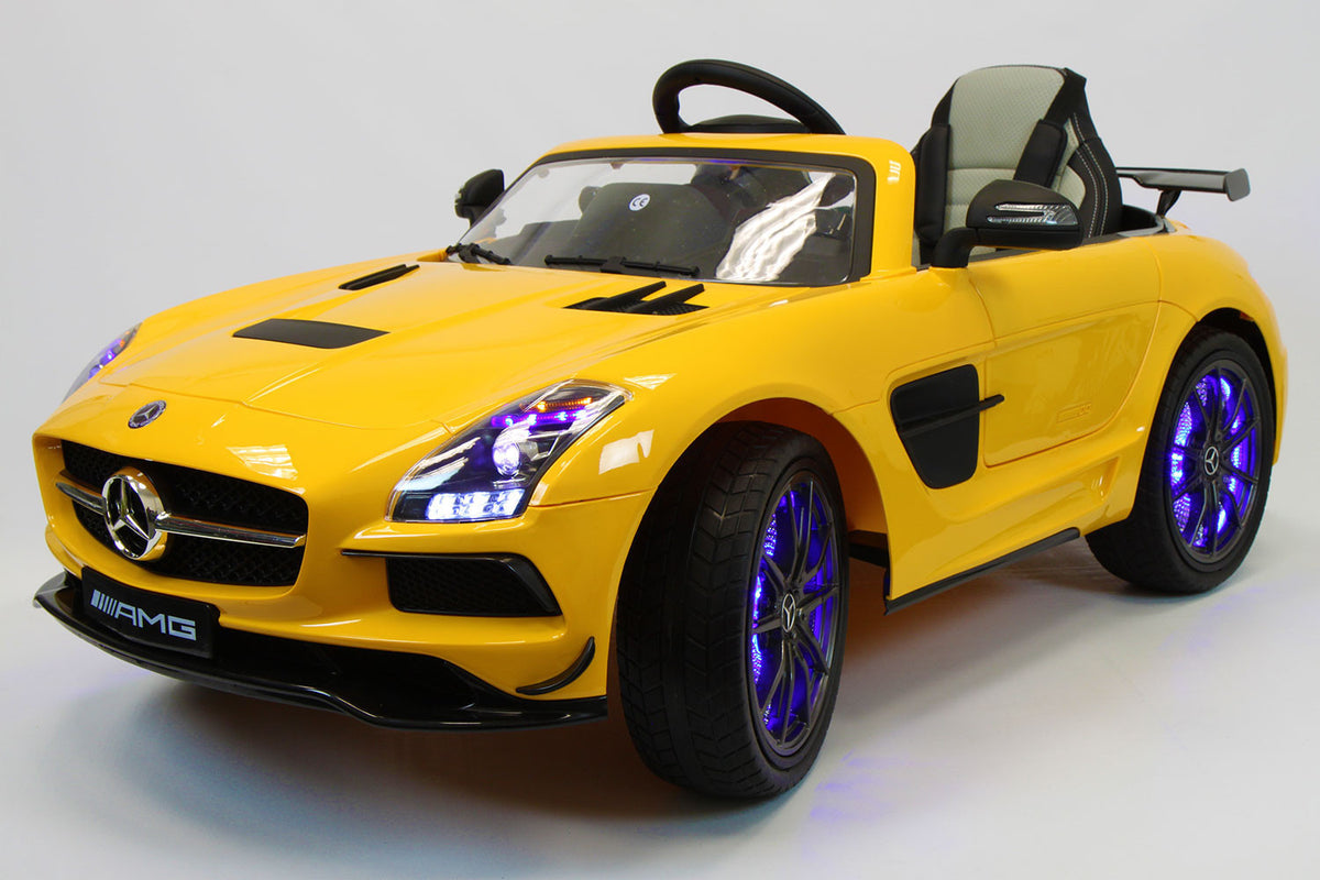 2021 Mercedes SLS Final Edition Kids Ride-On Car MP4 Color LCD 12V Powered Remote R/C | Yellow