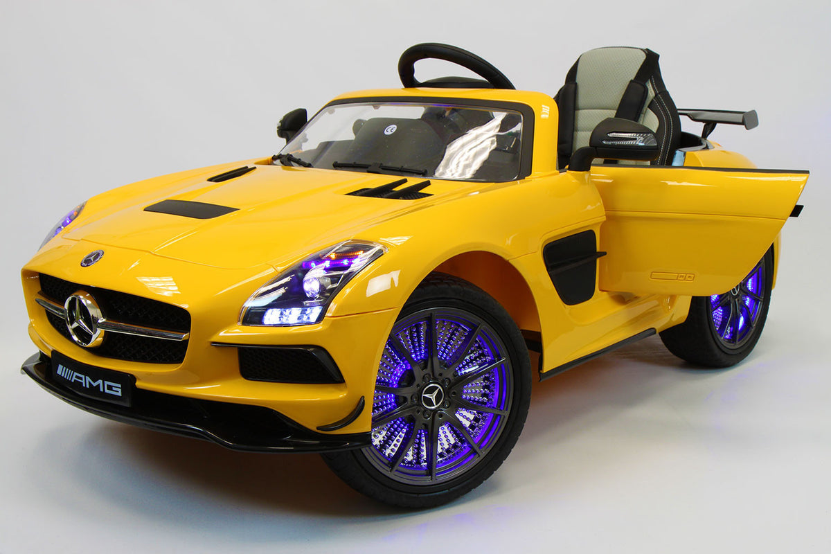 2021 Mercedes SLS Final Edition Kids Ride-On Car MP4 Color LCD 12V Powered Remote R/C | Yellow