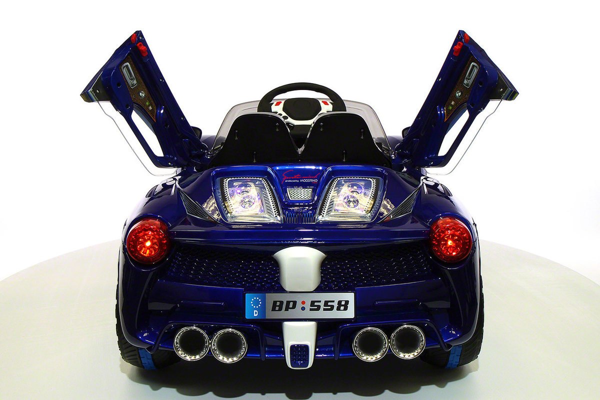 2021 SPIDER RACER RIDE-ON CAR TOYS FOR KIDS | BLUE METALLIC