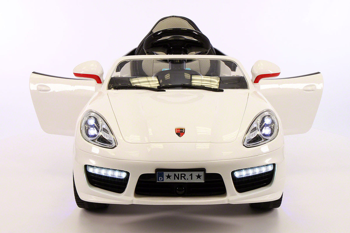2021 PORCHE BOKSTER 12V BATTERY OPERATED KIDS ELECTRIC RIDE-ON CAR WHITE