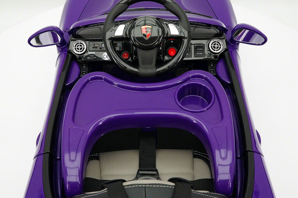2021 PORCHE BOKSTER 12V BATTERY OPERATED KIDS ELECTRIC RIDE-ON CAR PURPLE METALLIC