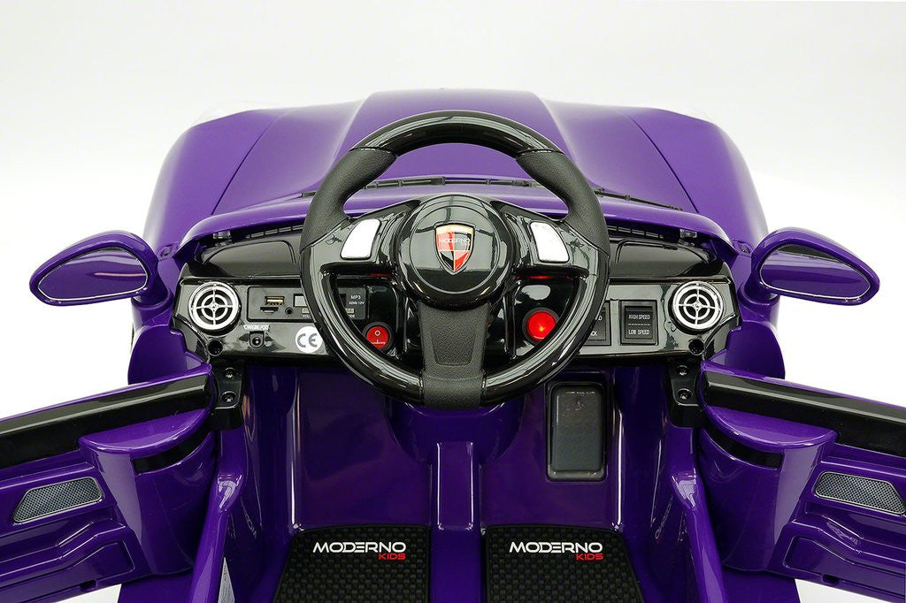 2021 PORCHE BOKSTER 12V BATTERY OPERATED KIDS ELECTRIC RIDE-ON CAR PURPLE METALLIC