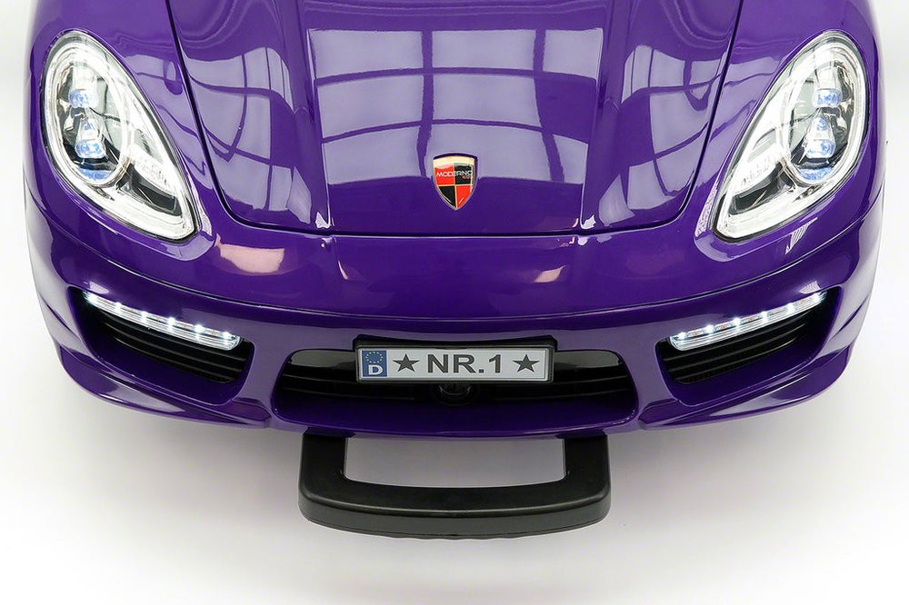 2021 PORCHE BOKSTER 12V BATTERY OPERATED KIDS ELECTRIC RIDE-ON CAR PURPLE METALLIC