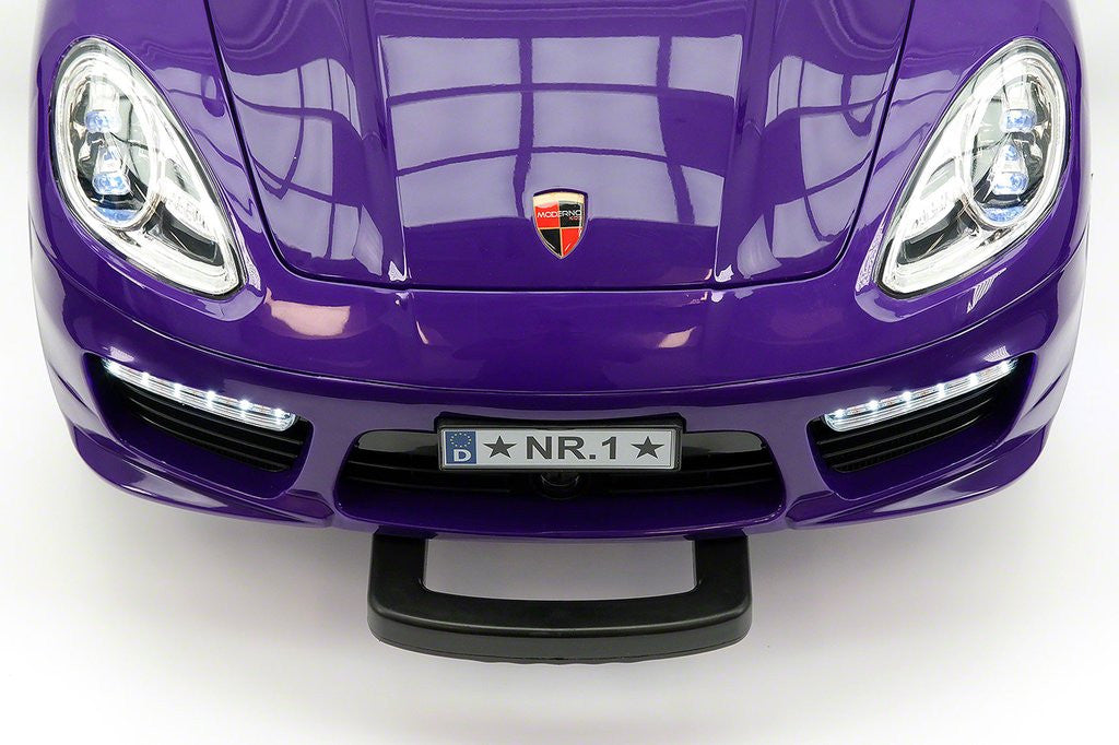 2021 PORCHE BOKSTER 12V BATTERY OPERATED KIDS ELECTRIC RIDE-ON CAR PURPLE METALLIC