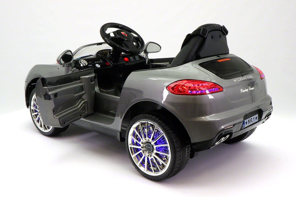 2021 PORCHE BOKSTER 12V BATTERY OPERATED KIDS ELECTRIC RIDE-ON CAR GREY METALLIC