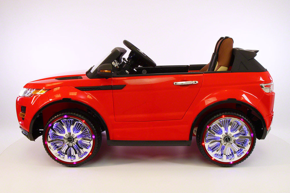 Range Rover Style 12V Kids Ride-On Car MP3 12V Battery  LED Wheels RC Remote | Bright Red