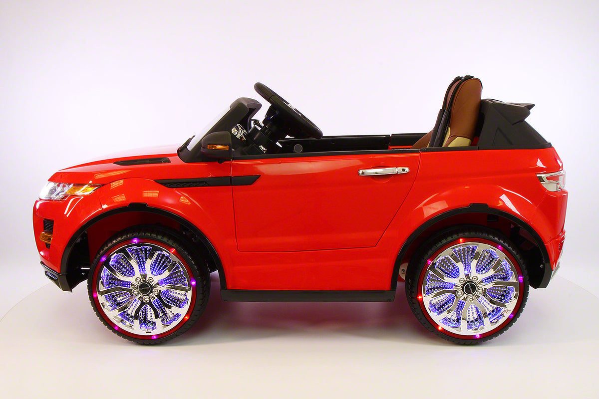 Range Rover Style 12V Kids Ride-On Car MP3 12V Battery  LED Wheels RC Remote | Bright Red