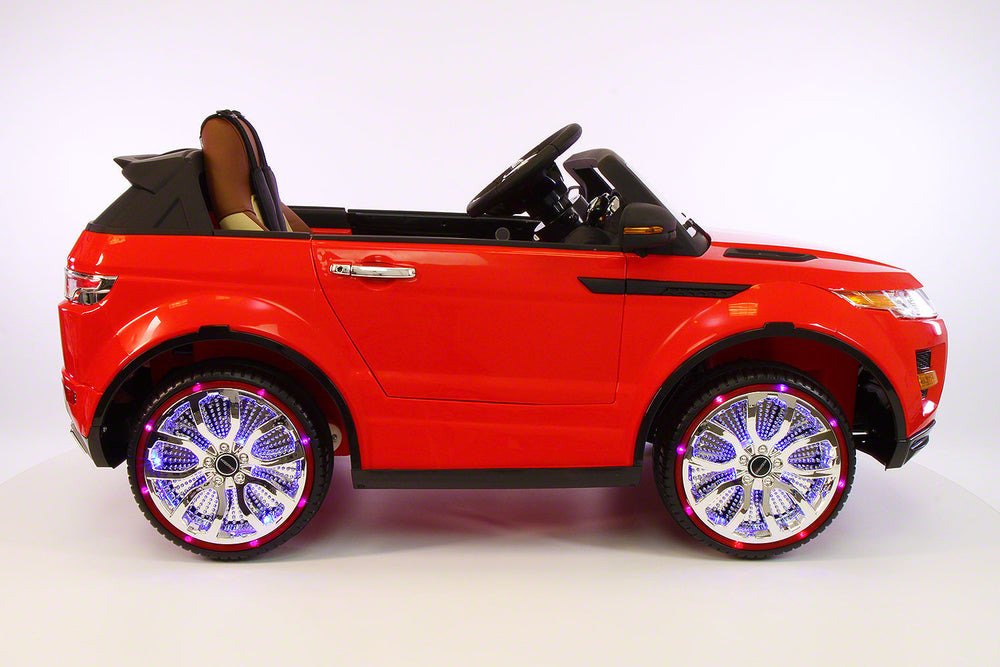 Range Rover Style 12V Kids Ride-On Car MP3 12V Battery  LED Wheels RC Remote | Bright Red