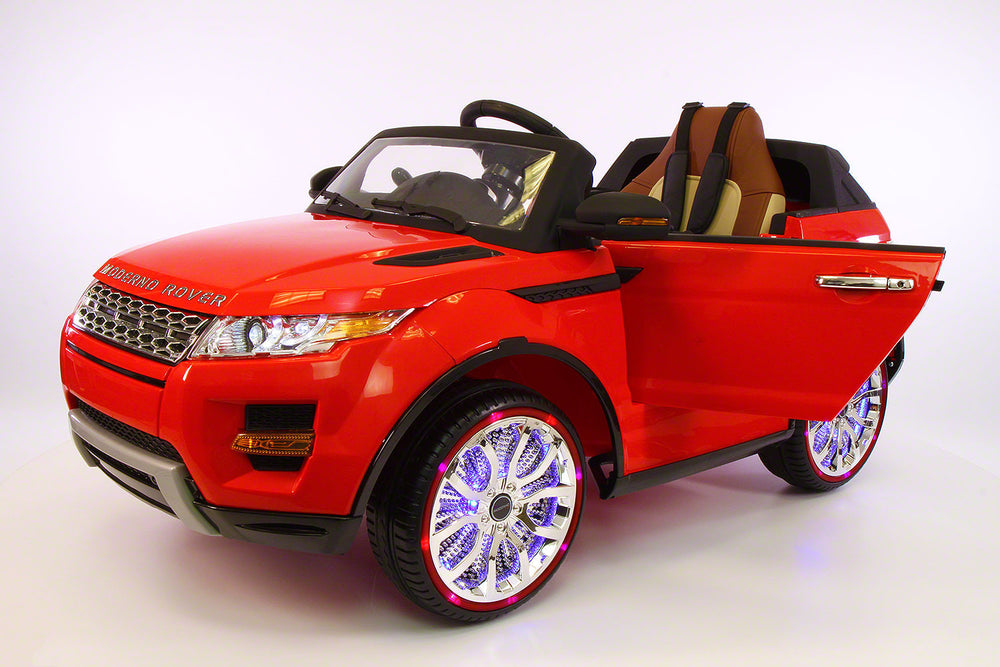 Range Rover Style 12V Kids Ride-On Car MP3 12V Battery  LED Wheels RC Remote | Bright Red