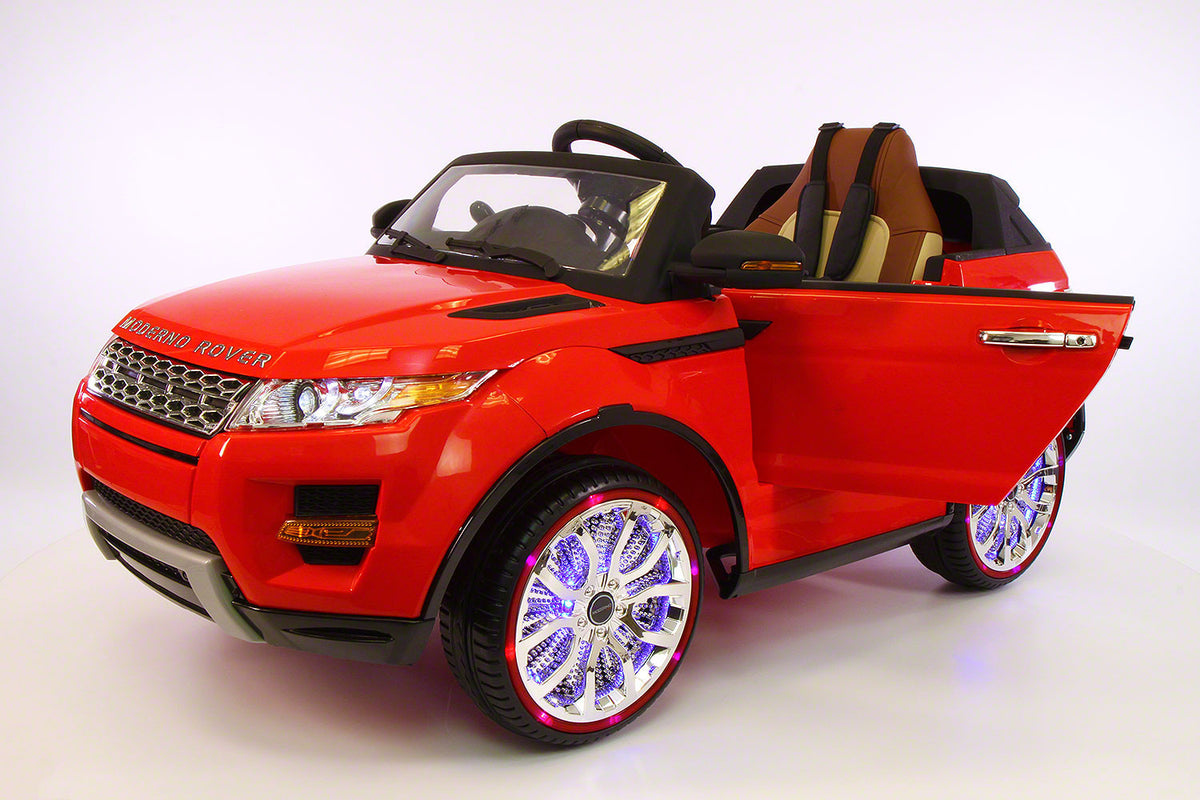 Range Rover Style 12V Kids Ride-On Car MP3 12V Battery  LED Wheels RC Remote | Bright Red