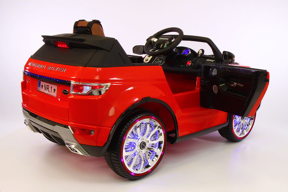 Range Rover Style 12V Kids Ride-On Car MP3 12V Battery  LED Wheels RC Remote | Bright Red