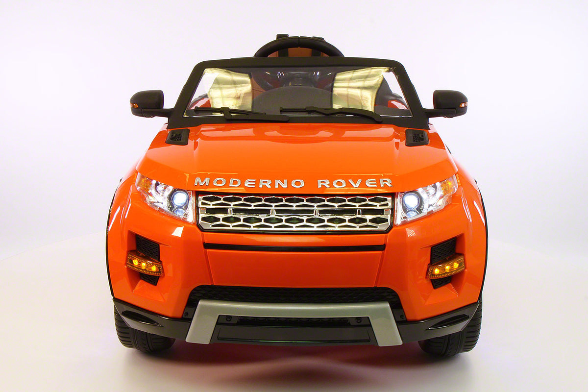 Range Rover Style 12V Battery Kids Ride-On Car MP3 LED Wheels RC Remote | Orange