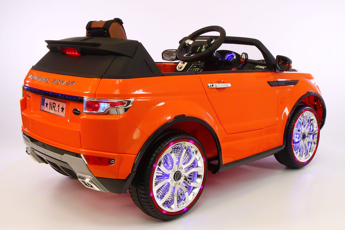 Range Rover Style 12V Battery Kids Ride-On Car MP3 LED Wheels RC Remote | Orange