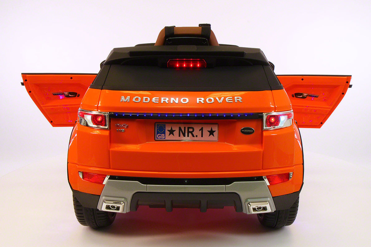 Range Rover Style 12V Battery Kids Ride-On Car MP3 LED Wheels RC Remote | Orange