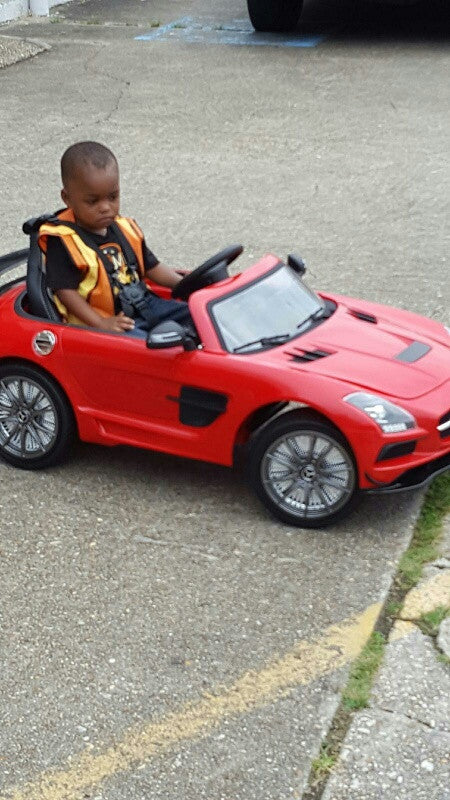 2021 Mercedes SLS Final Edition Kids Ride-On Car MP4 Color LCD 12V Powered Remote R/C | Red