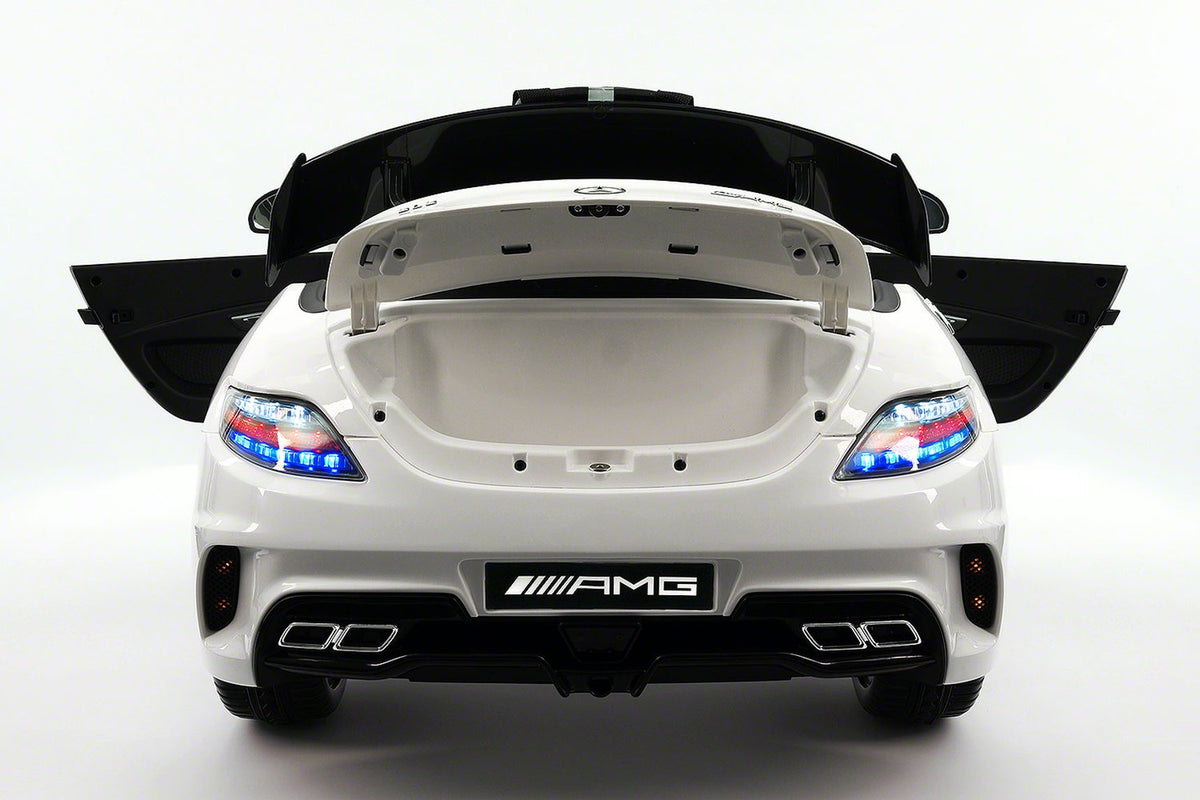 2021 Mercedes SLS | 12V | Kids Ride-On Car | USB MP3 | LED Headlights | RC | Parental Remote | White