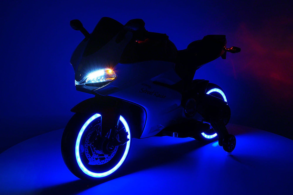 2021 RACING STYLE KIDS RIDE-ON MOTORCYCLE TOY FOR KIDS 12V POWERED | RED