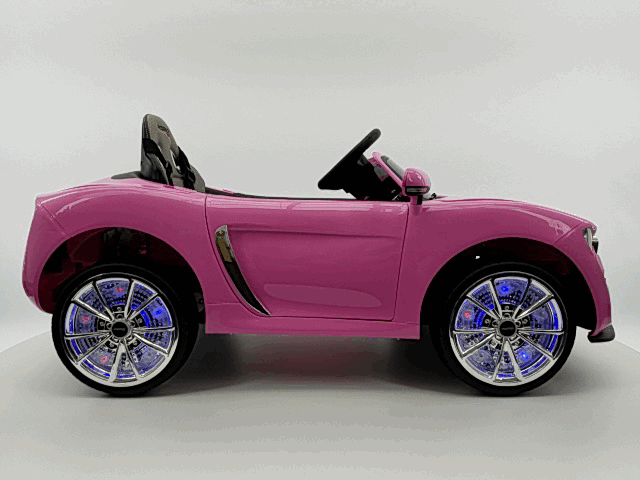 2021 BMW Racer Style Kids Electric Ride-On Car 12V Power Leather Seats Parental Remote | Pink