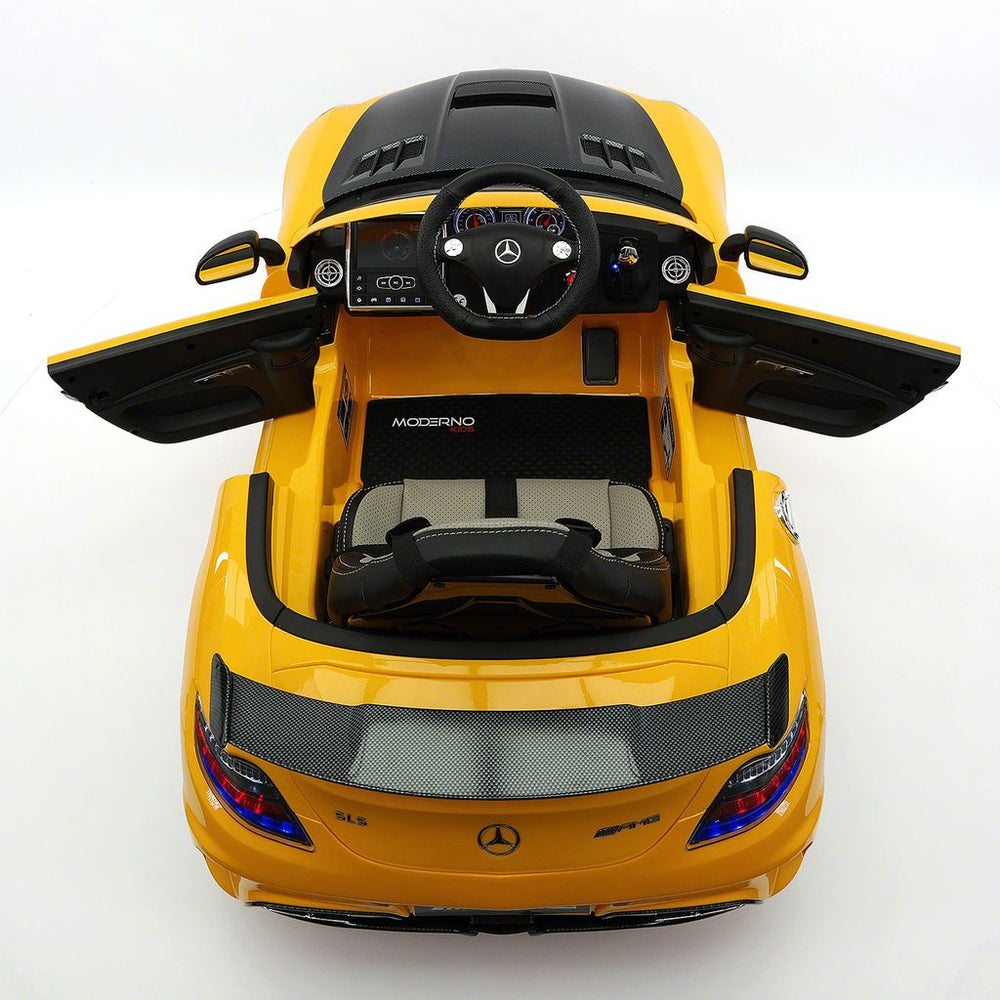 2021 Mercedes SLS Final Edition Kids Ride-On Car MP4 Color LCD 12V Powered  Remote R/C|Yellow