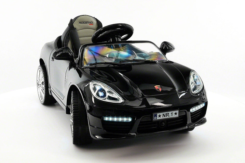 2021 PORCHE BOKSTER 12V BATTERY OPERATED KIDS ELECTRIC RIDE-ON CAR BLACK METALLIC
