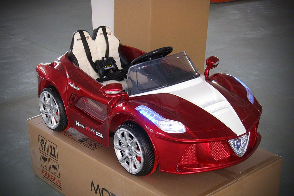 2021 SPIDER RACER KIDS RIDE-ON CAR TOY  | BURGUNDY METALLIC