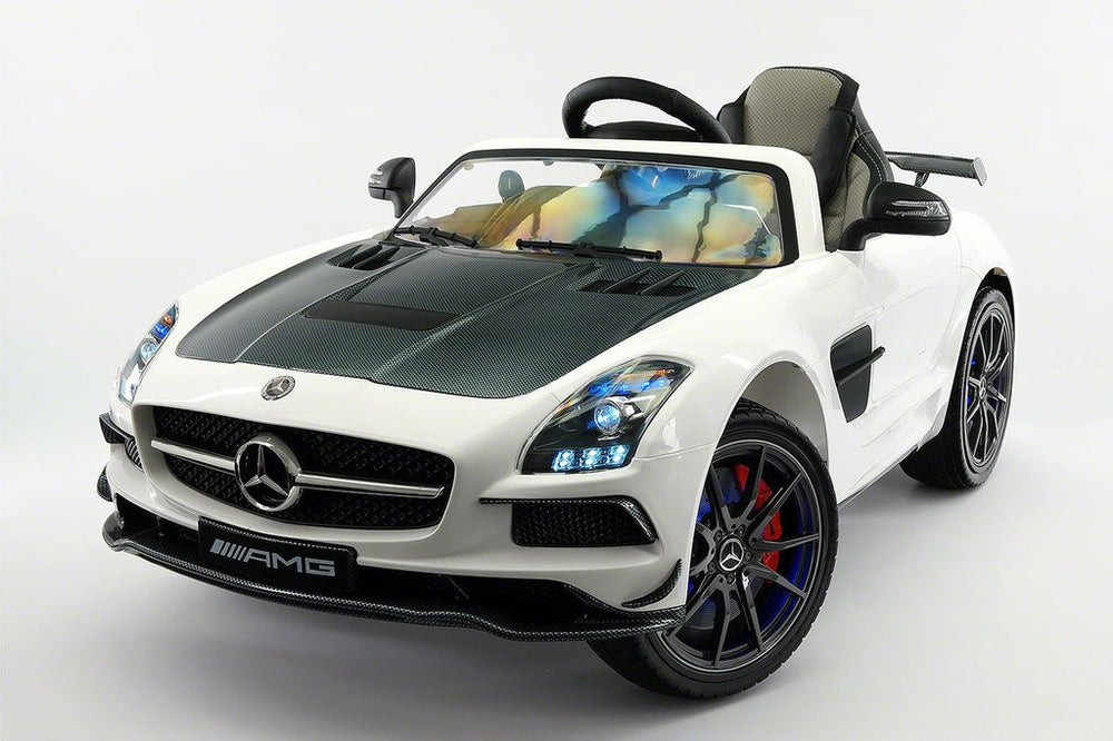 2021 MERCEDES SLS AMG 12V RIDE-ON CAR WITH PARENTAL REMOTE WHITE