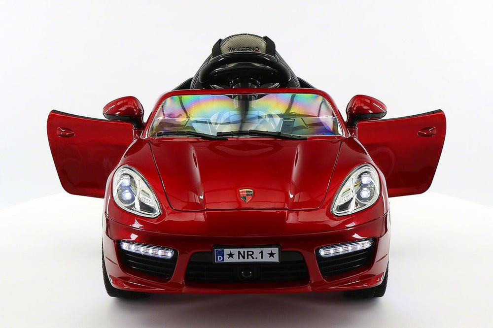2021 PORCHE BOKSTER 12V BATTERY OPERATED KIDS ELECTRIC RIDE-ON CAR BURGUNDY METALLIC