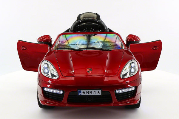 2021 PORCHE BOKSTER 12V BATTERY OPERATED KIDS ELECTRIC RIDE-ON CAR BURGUNDY METALLIC