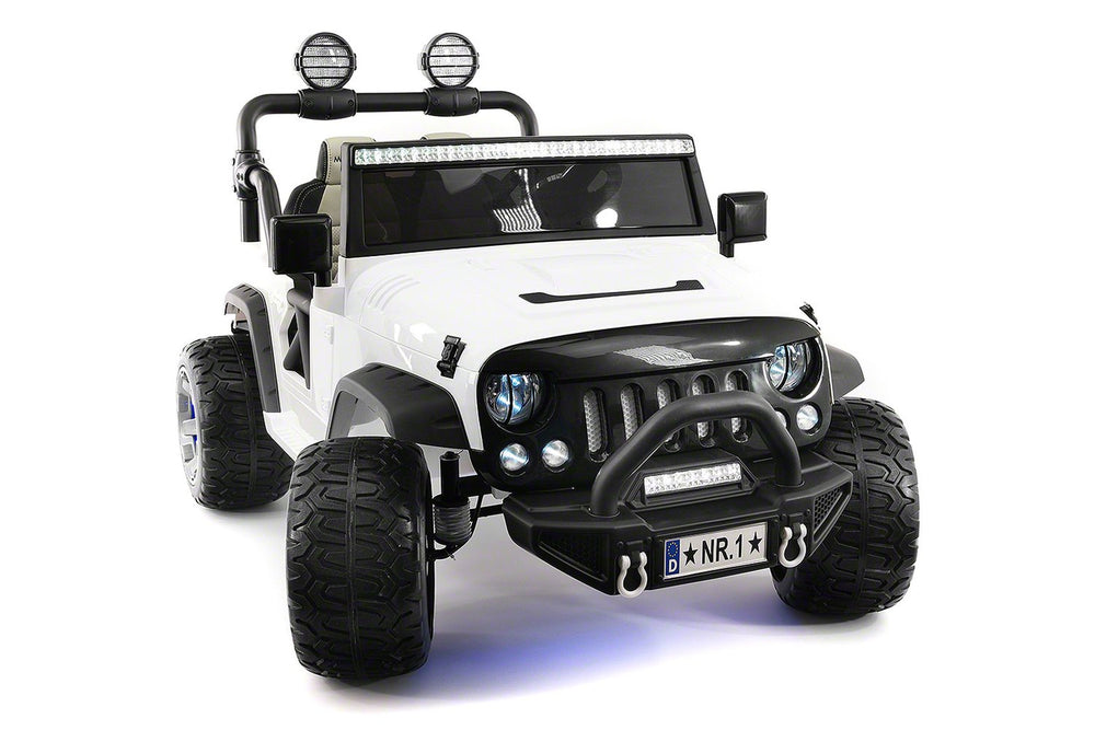 2021 EXPLORER  TWO SEATER KIDS ELECTRIC RIDE-ON TRUCK | WHITE