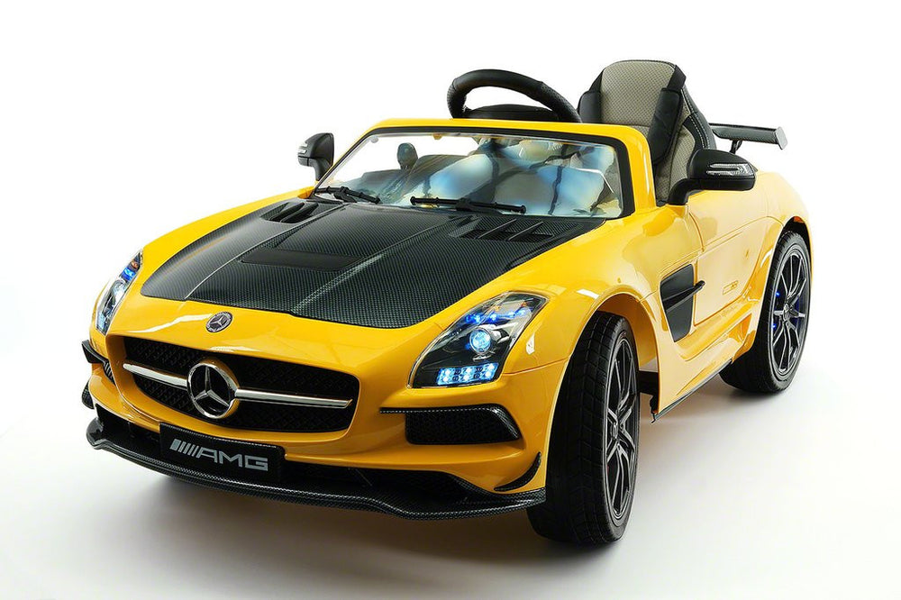 2021 Mercedes SLS Final Edition Kids Ride-On Car MP4 Color LCD 12V Powered  Remote R/C|Yellow