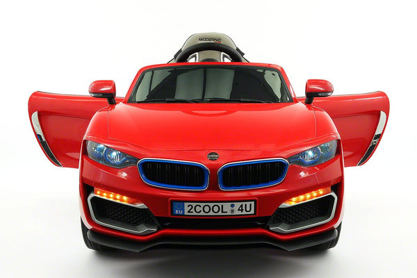 2021 BMW Racer Style Kids Electric Ride-On Car 12V Power Leather Seats Parental Remote | Red