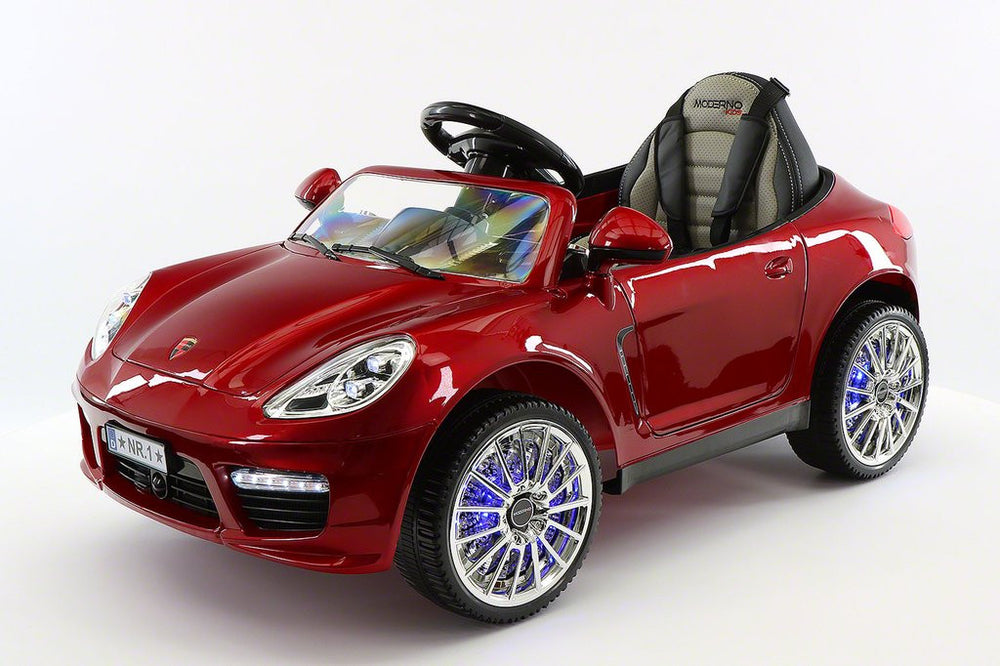 2021 PORCHE BOKSTER 12V BATTERY OPERATED KIDS ELECTRIC RIDE-ON CAR BURGUNDY METALLIC