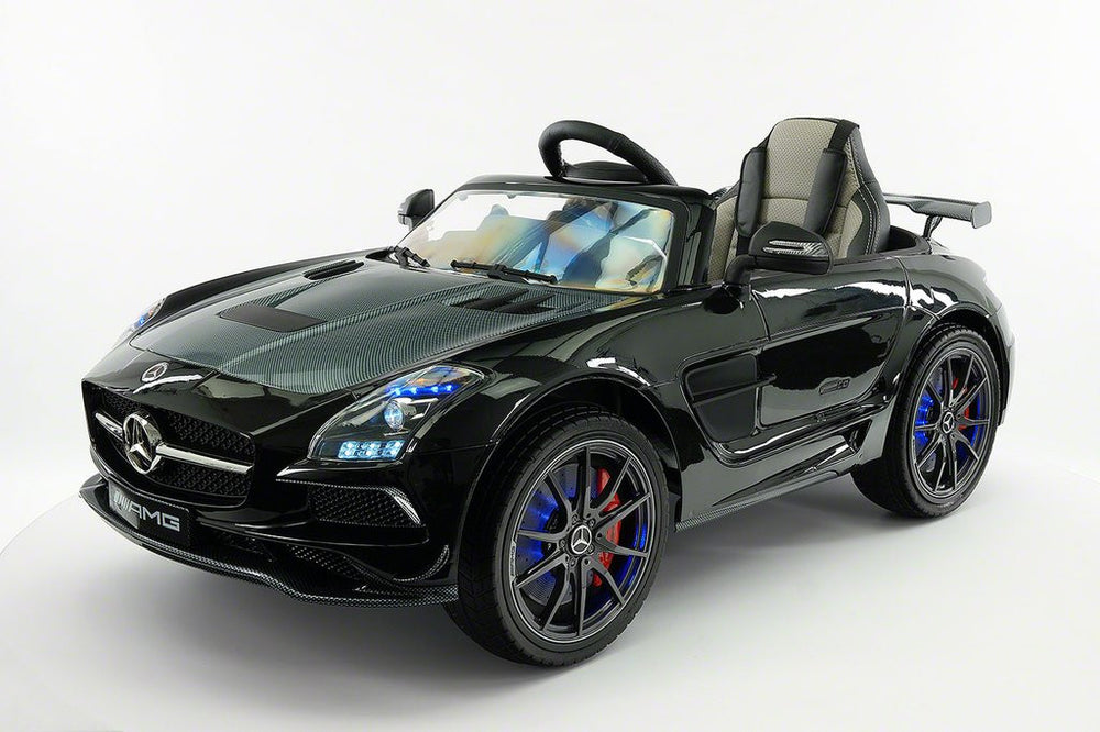 2021 MERCEDES SLS AMG 12V RIDE-ON CAR WITH PARENTAL REMOTE BLACK METALLIC