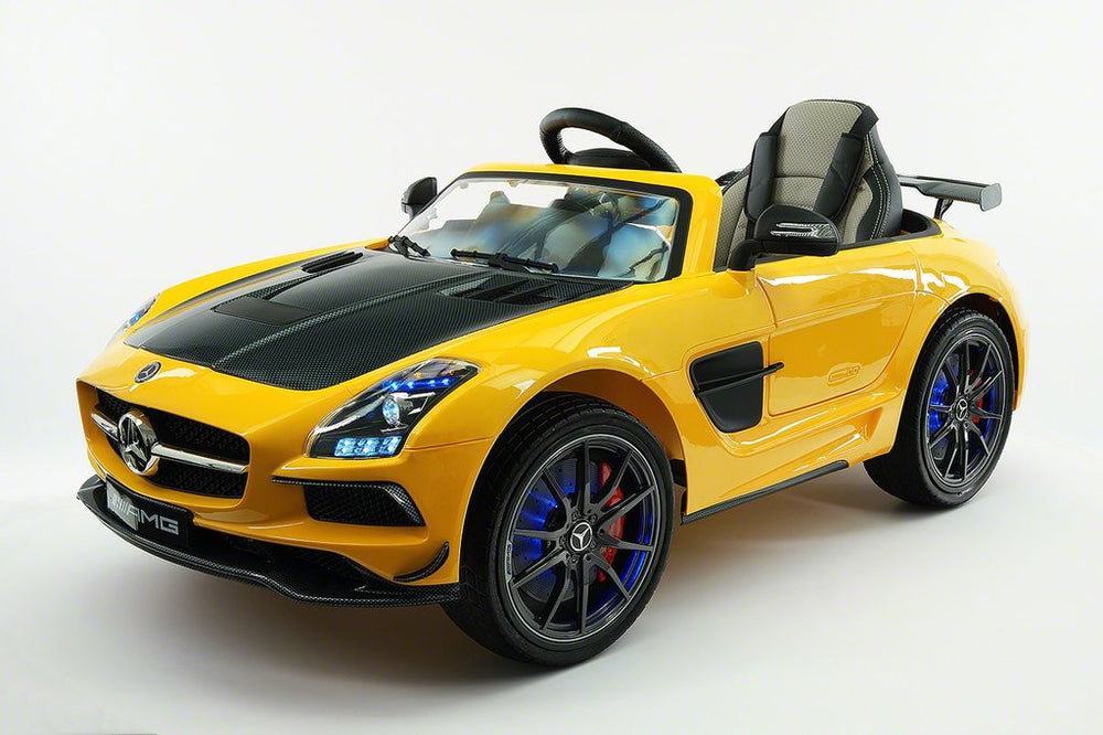 2021 Mercedes SLS Final Edition Kids Ride-On Car MP4 Color LCD 12V Powered  Remote R/C|Yellow