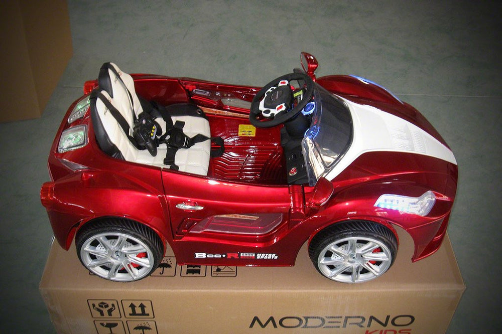 2021 SPIDER RACER KIDS RIDE-ON CAR TOY  | BURGUNDY METALLIC