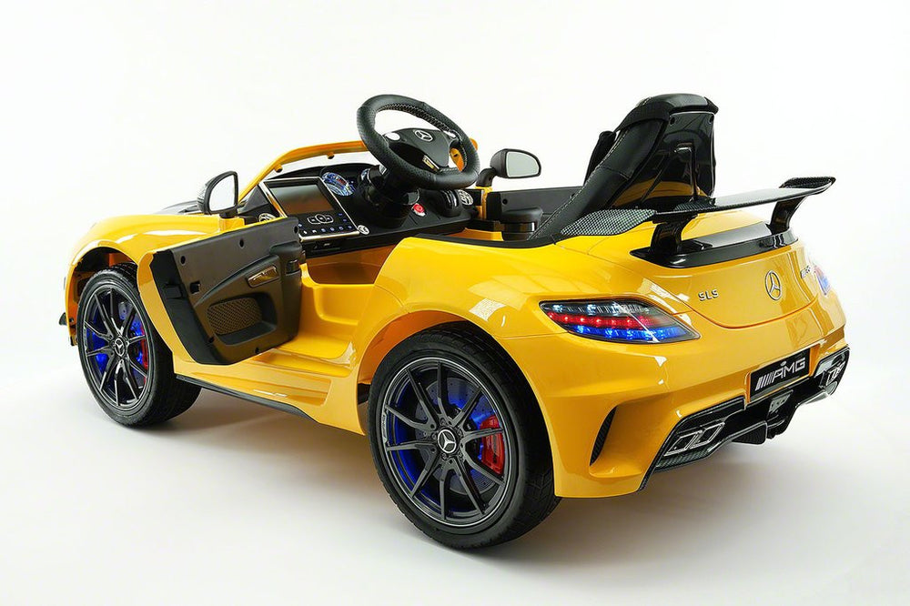 2021 Mercedes SLS Final Edition Kids Ride-On Car MP4 Color LCD 12V Powered  Remote R/C|Yellow