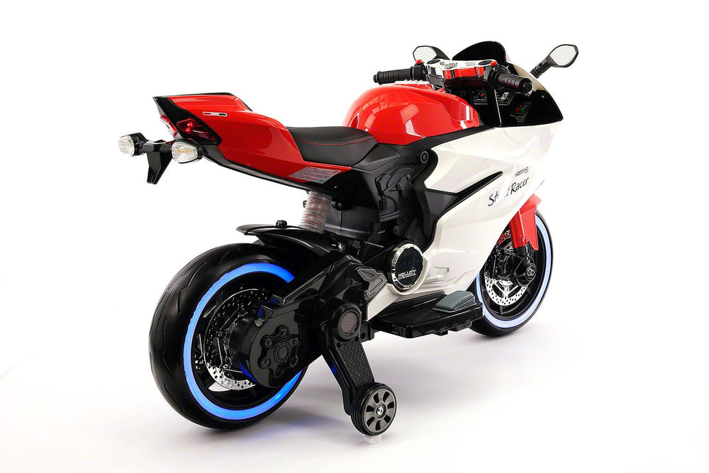 2021 RACING STYLE KIDS RIDE-ON MOTORCYCLE TOY FOR KIDS 12V POWERED | RED