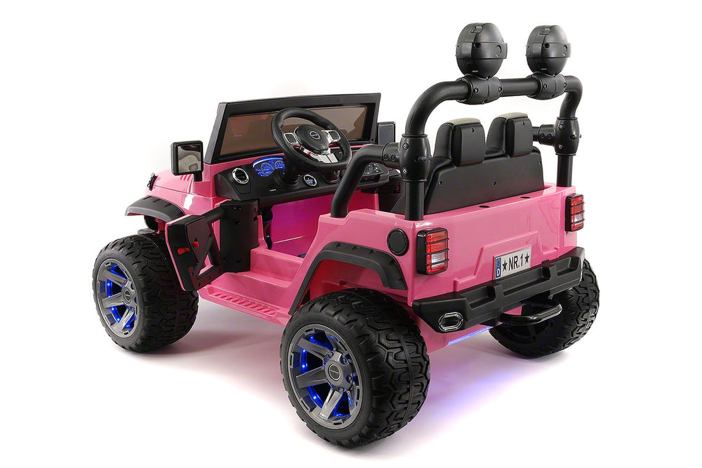 2021 EXPLORER  TWO SEATER KIDS ELECTRIC RIDE-ON TRUCK |  PINK