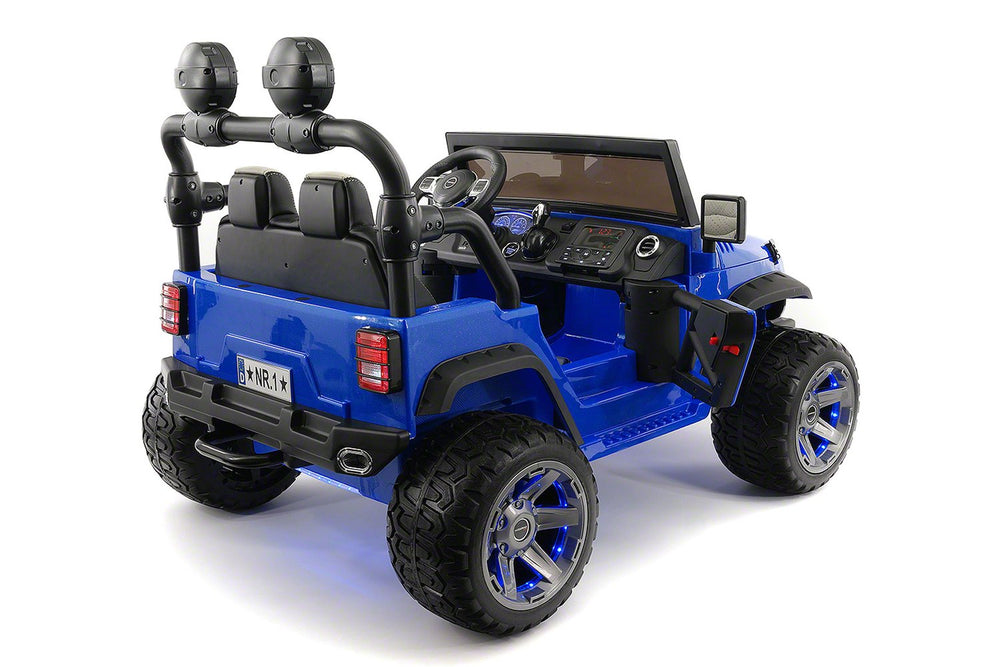 2021 EXPLORER  TWO SEATER KIDS ELECTRIC RIDE-ON TRUCK |  BLUE