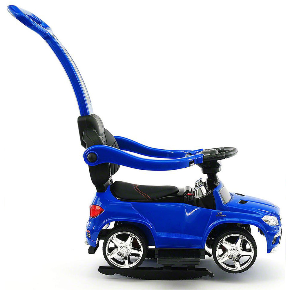 LICENCED MERCEDES GLE63 PUSH KIDS RIDE-ON CAR TOYS TRUCK FOR KIDS TODDLERS WITH ROCKING CHAIR OPTION | BLUE