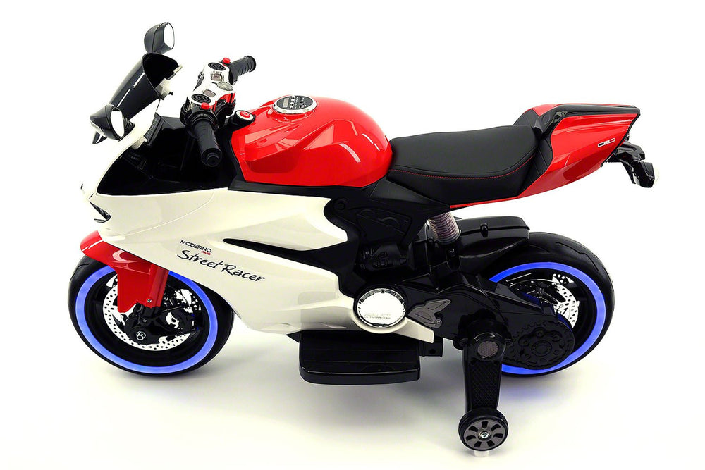 2021 RACING STYLE KIDS RIDE-ON MOTORCYCLE TOY FOR KIDS 12V POWERED | RED