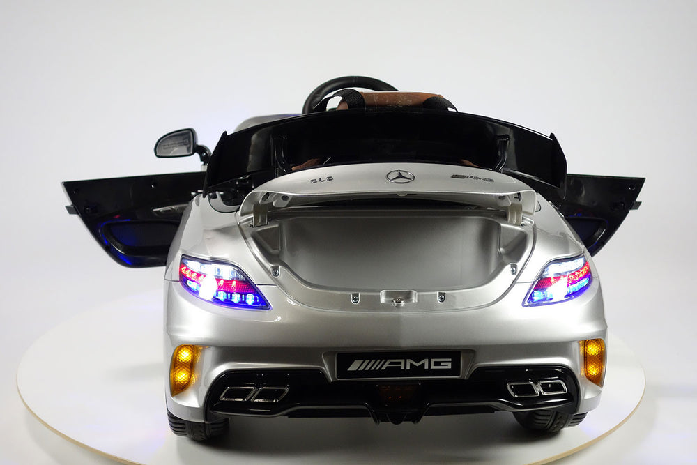 2021 Mercedes SLS Final Edition Kids Ride-On Car MP4 Color LCD 12V Powered Remote R/C | Silver