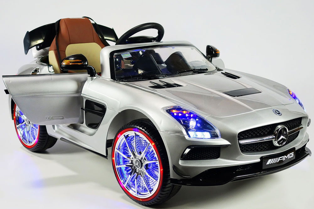 2021 Mercedes SLS Final Edition Kids Ride-On Car MP4 Color LCD 12V Powered Remote R/C | Silver
