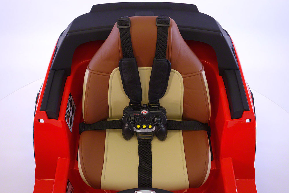 Range Rover Style 12V Kids Ride-On Car MP3 12V Battery  LED Wheels RC Remote | Bright Red