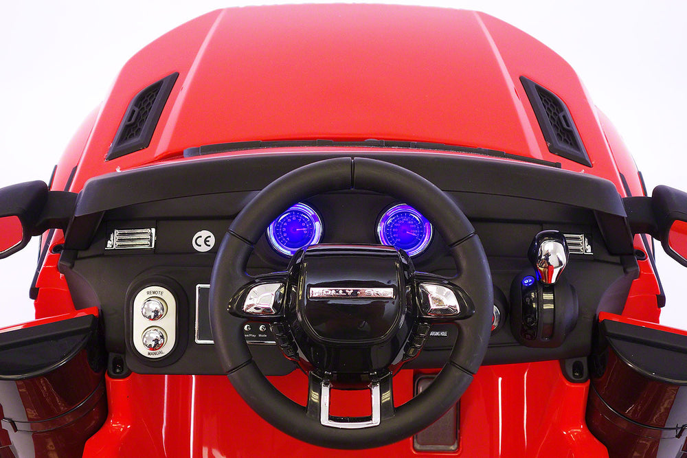 Range Rover Style 12V Kids Ride-On Car MP3 12V Battery  LED Wheels RC Remote | Bright Red