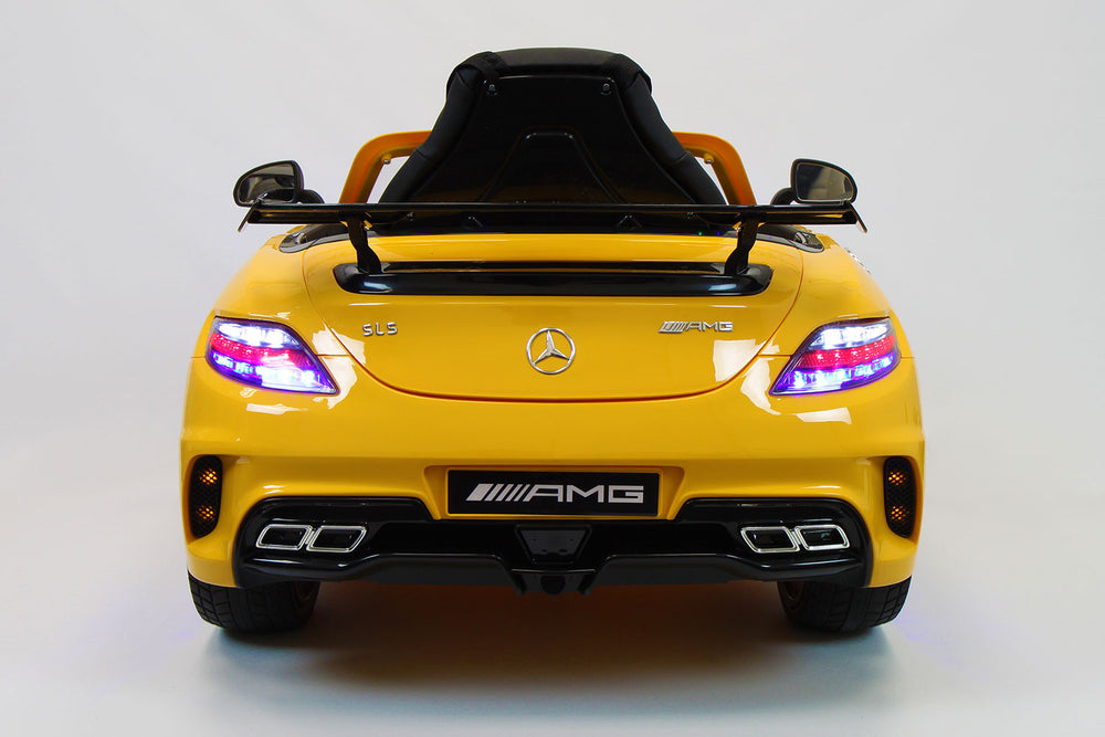 2021 Mercedes SLS Final Edition Kids Ride-On Car MP4 Color LCD 12V Powered Remote R/C | Yellow