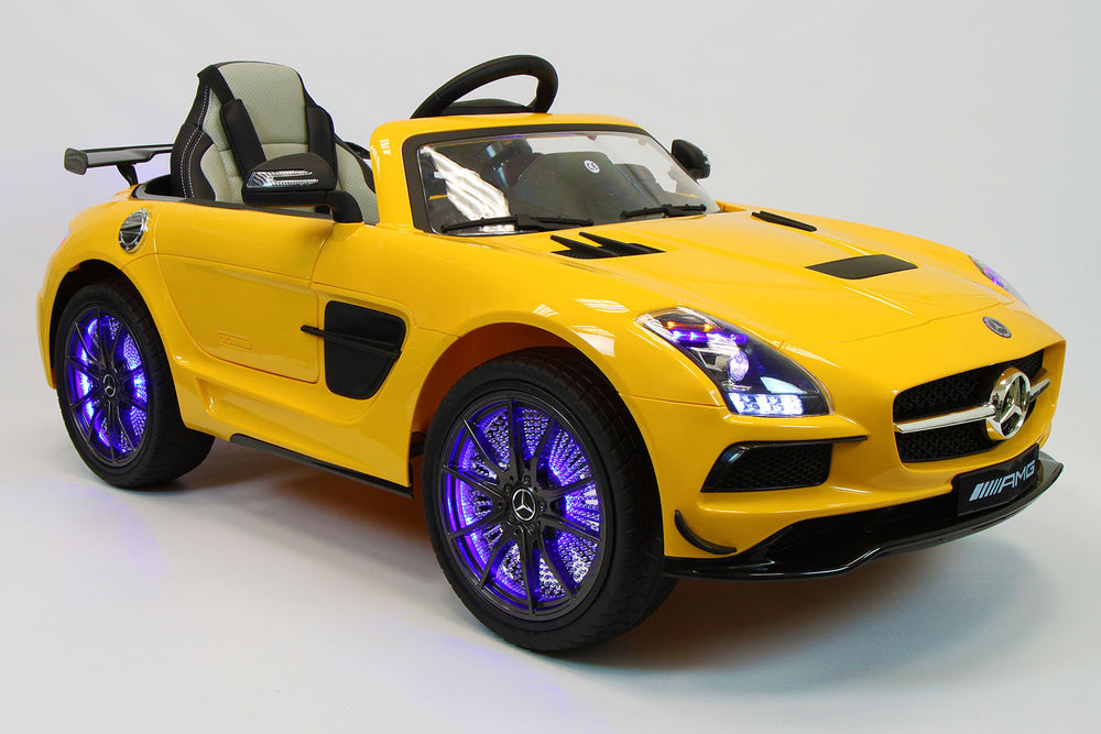 2021 Mercedes SLS Final Edition Kids Ride-On Car MP4 Color LCD 12V Powered Remote R/C | Yellow